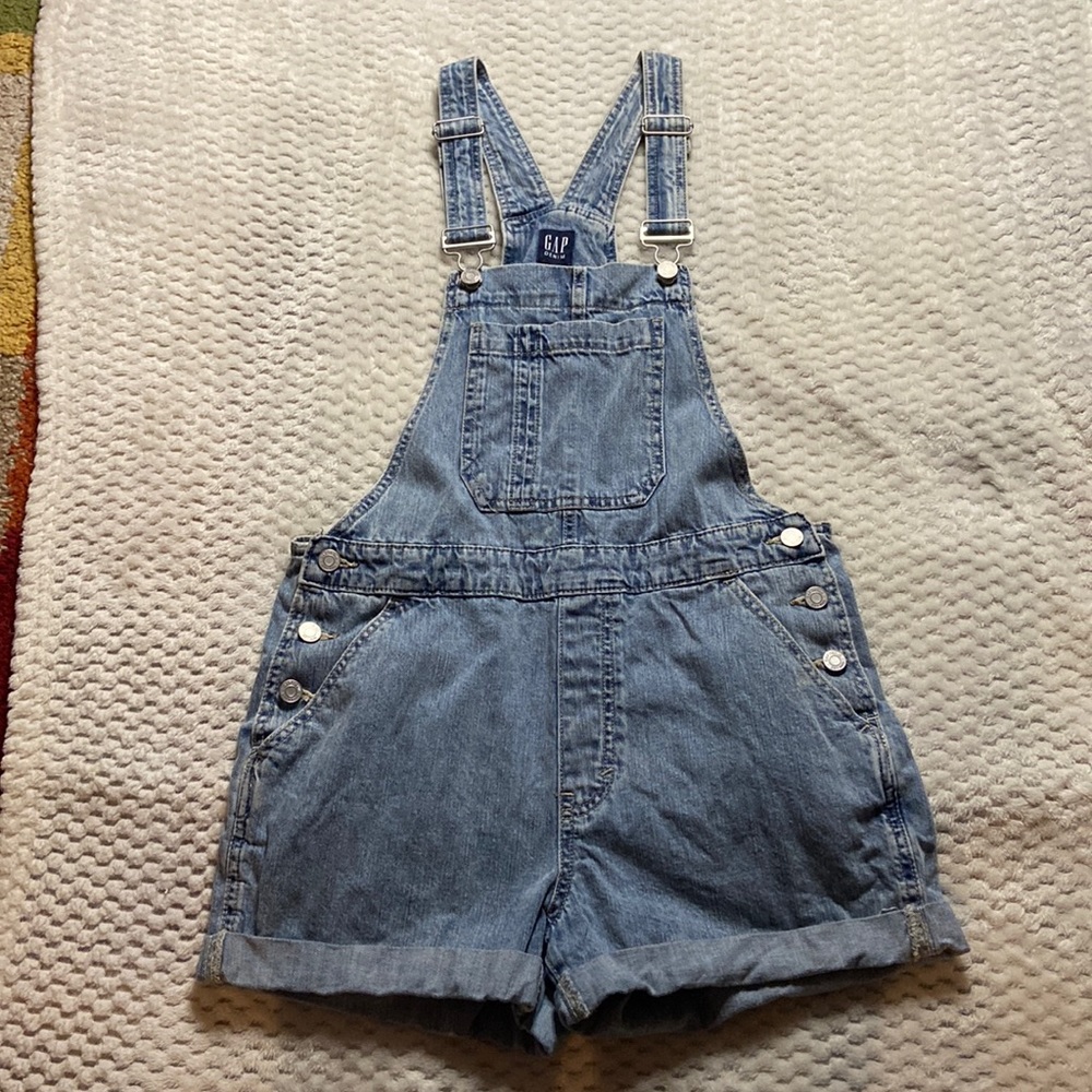 Gap Denim Overall Shorts